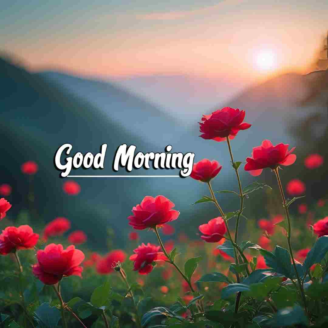 Sunrise Good Morning Images with Nature Background